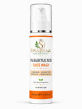 Swarnaa 1% Salicylic Acid Face Wash for Oily & Acne-Prone Skin | Helps Cleanse Pores, Remove Excess Oil & Impurities | Daily Facial Cleanser for Men & Women | All Skin Types | 100ml