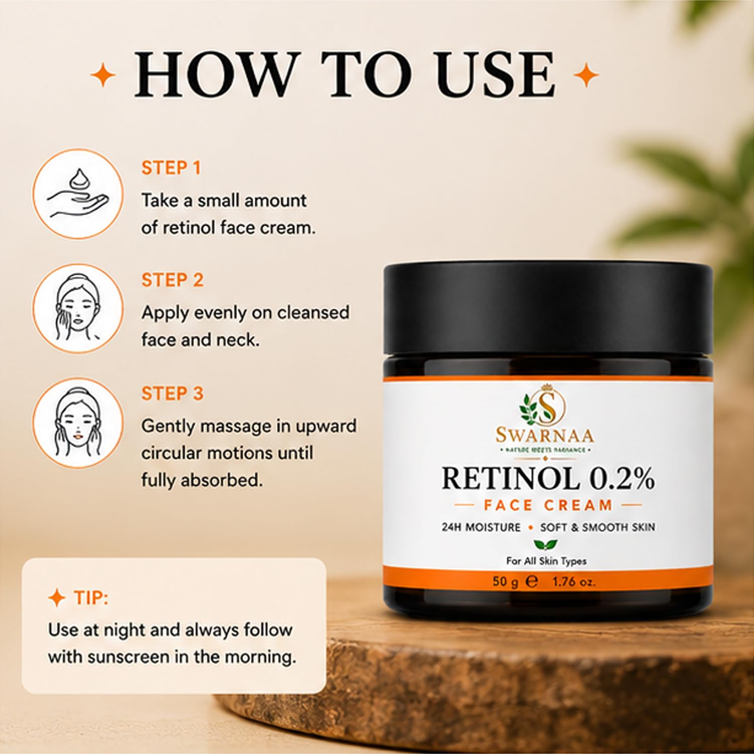 moisturizer (1, Retinol0.2% Cream)